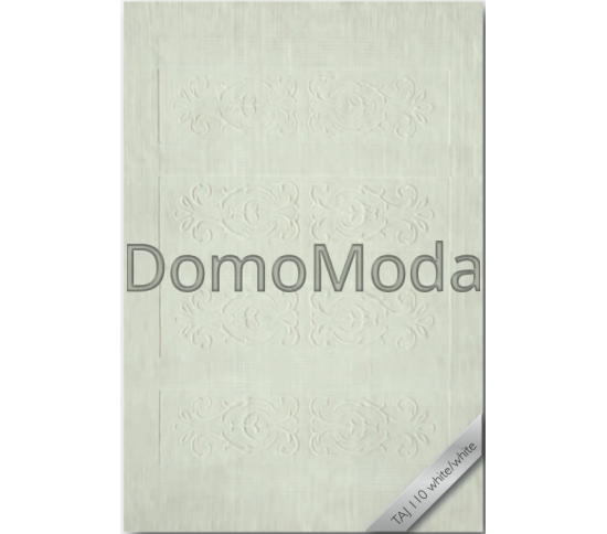 Шерстяний килим Lalee Taj Mahal 110-white-white Купити в інтернет магазині ДомоМода Шерстяний килим Lalee Taj Mahal 110-white-white - Висока якість за найкращою ціною в Україні